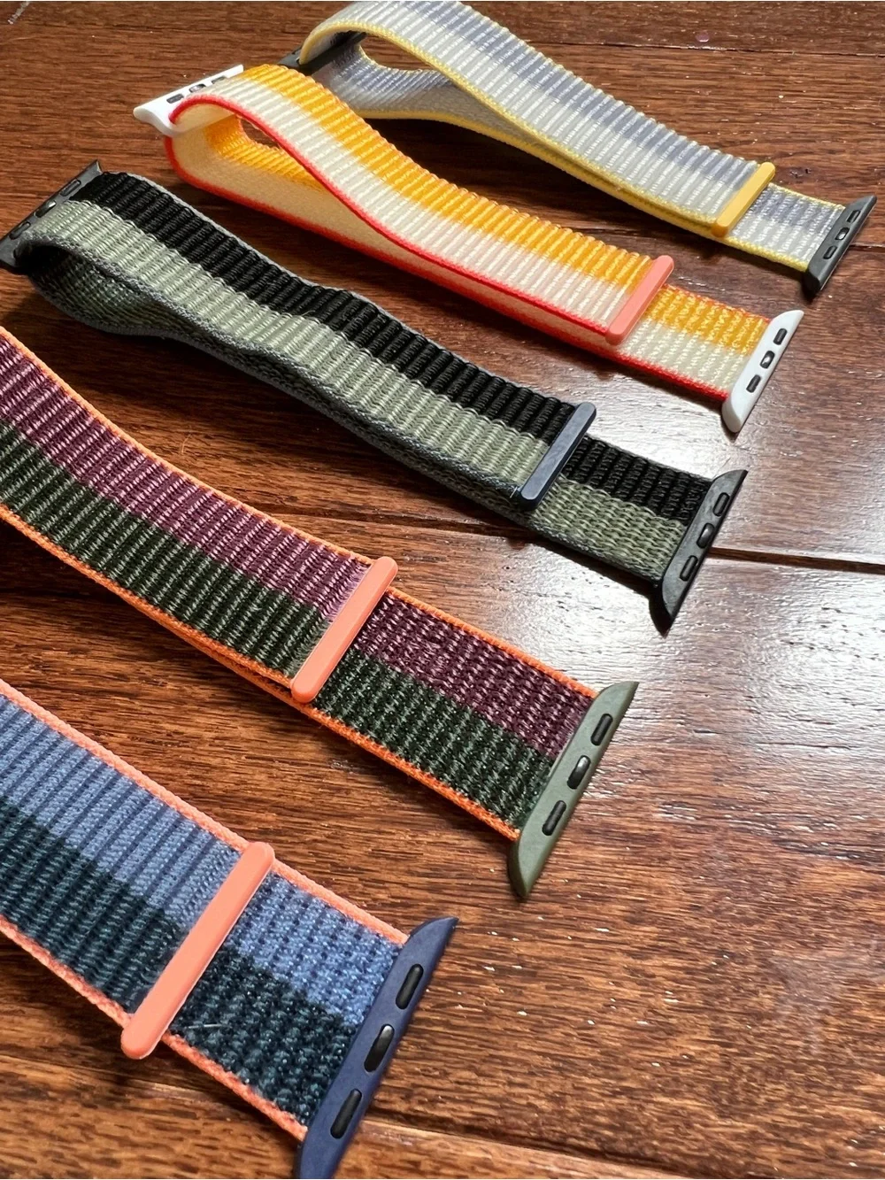 5 Woven 45mm Apple Watch Bands - Multi Color